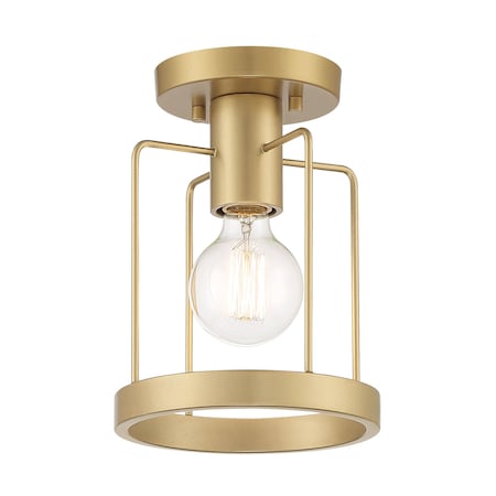 Designers Fountain Tafo 7in 1 Light Golden Mist Semi Flush Mount D273M-SF-GM